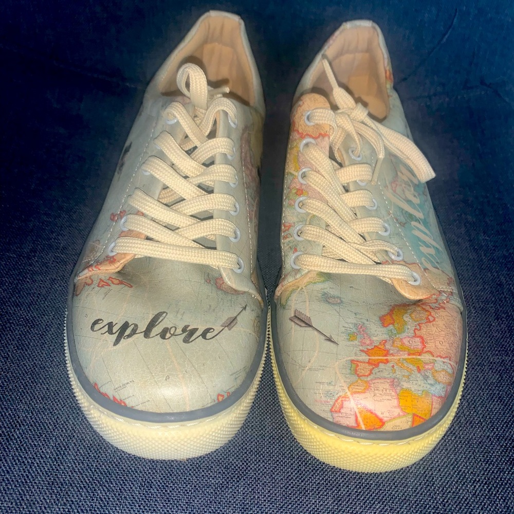 Dogo Women Vegan Leather Blue Sneakers - Explore Design